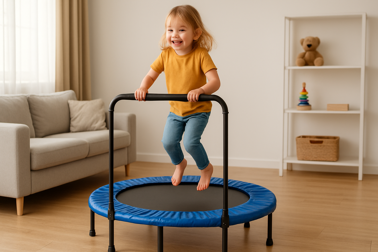 Trambulină mini pentru copii, pentru utilizare acasă