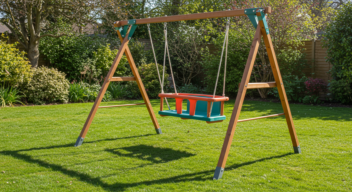 Ce este un leagăn de grădină pentru copii cu cadru?