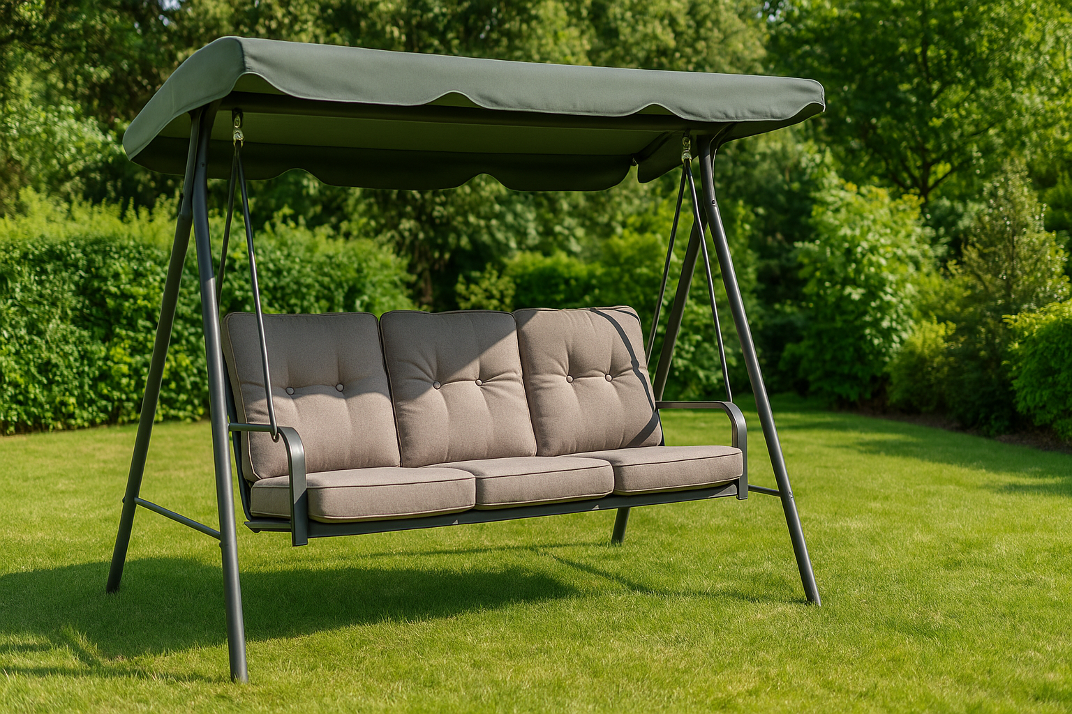 Leagăn de grădină pentru 3 persoane