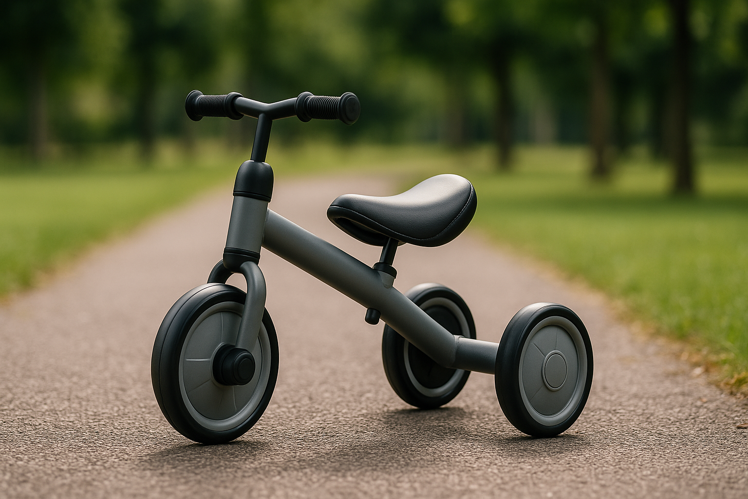 Bicicletă de echilibru cu trei roți