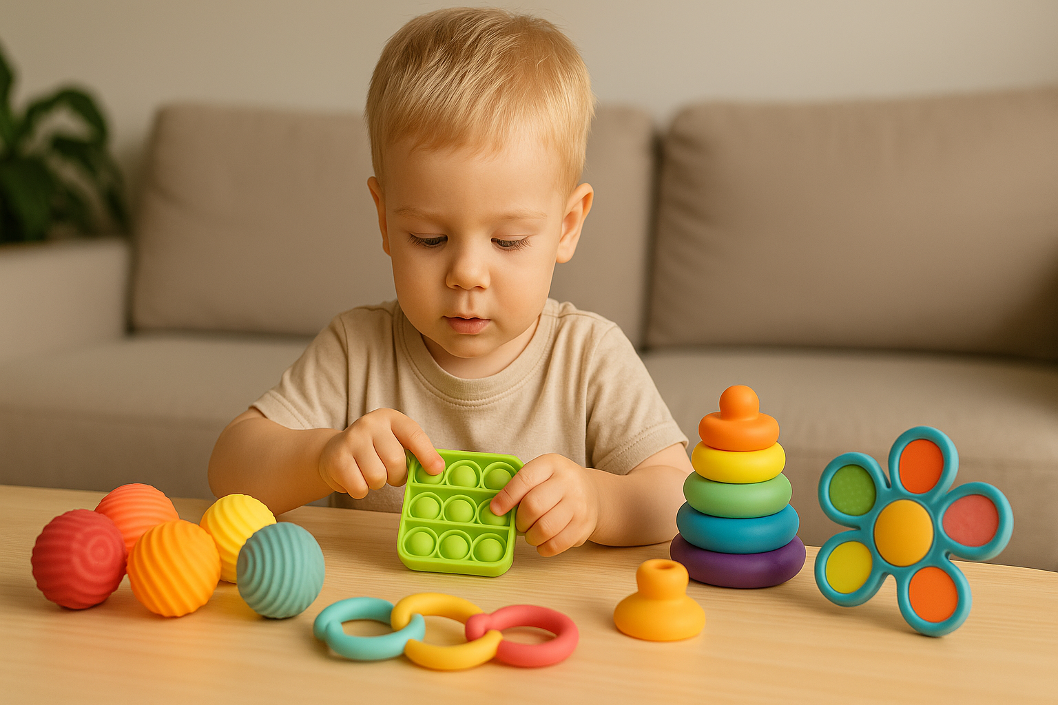 Jucării senzoriale pentru copii de 2 ani