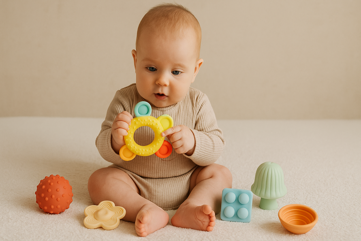 Jucării senzoriale de la 6 luni