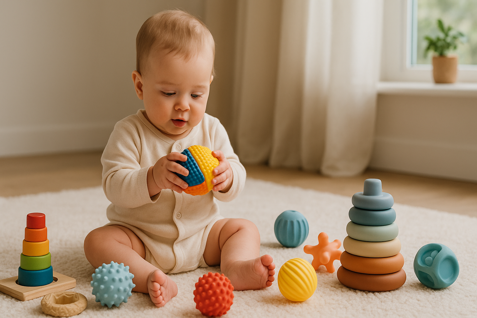 Jucării senzoriale pentru un copil de un an