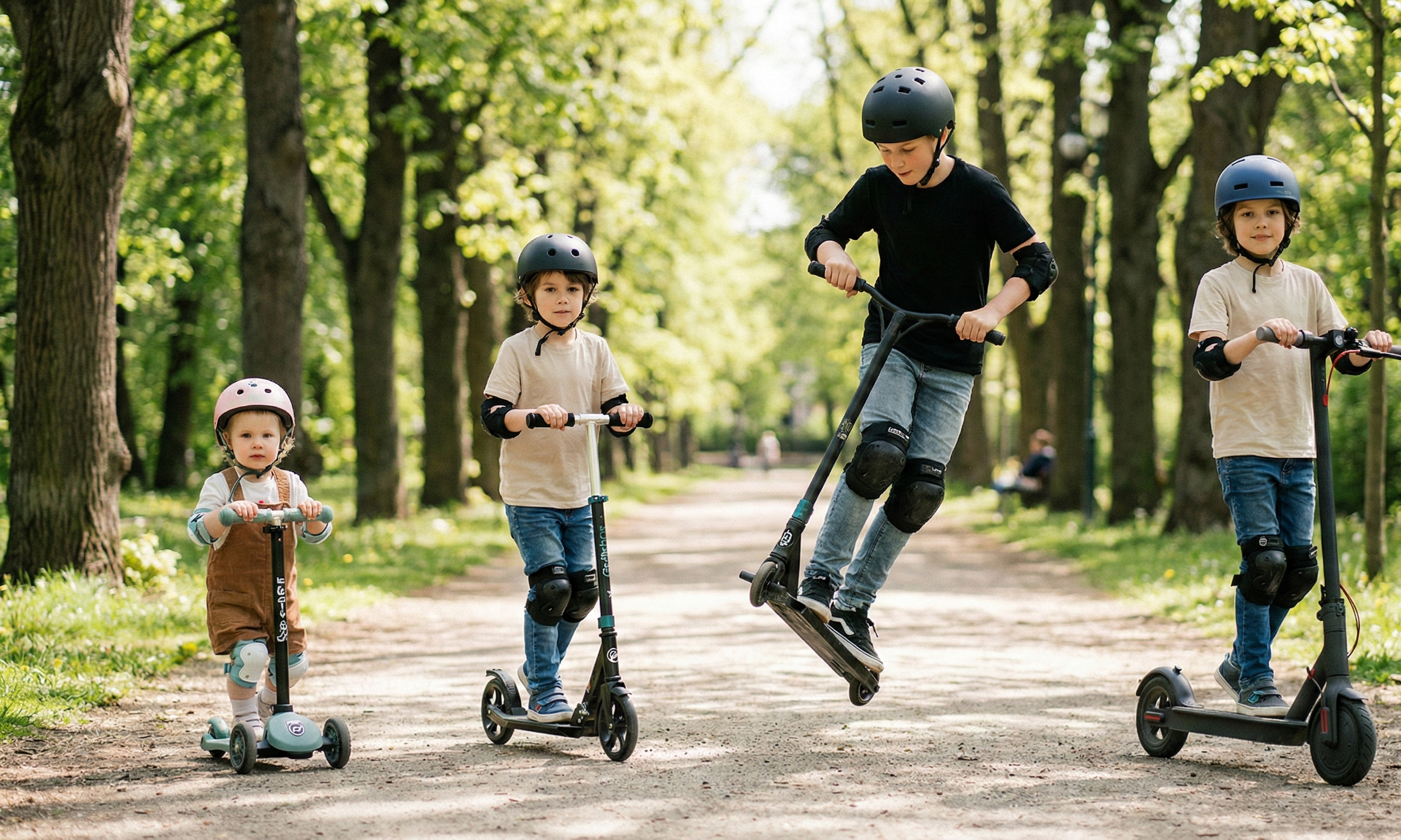 Tipuri de trotinete pentru copii