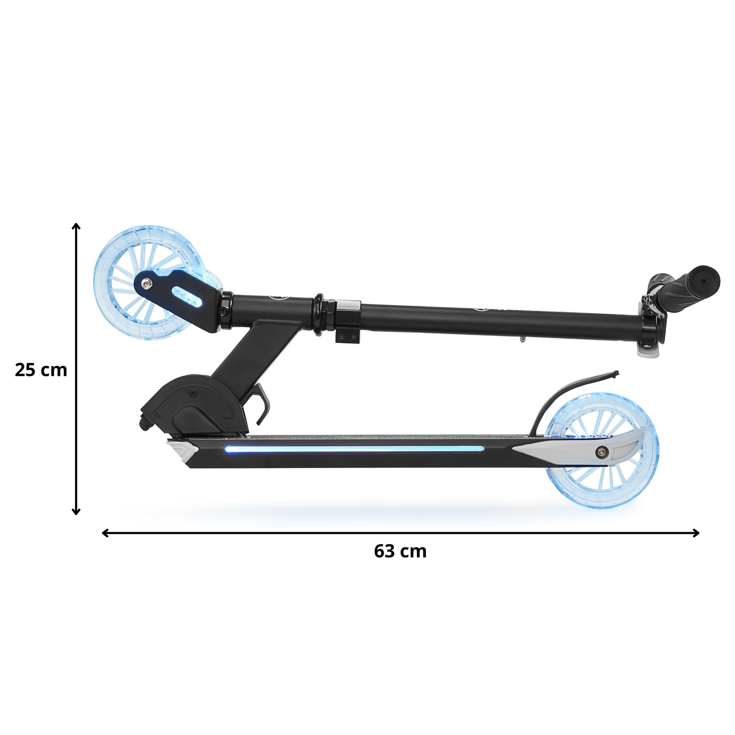 Scuter cu două roți cu lumină LED pliabilă - HyperMotion Ice Flash