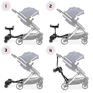 Extensie pentru cărucior cu scaun reglabil și sistem universal de fixare - Moby-System BUGGY2GO
