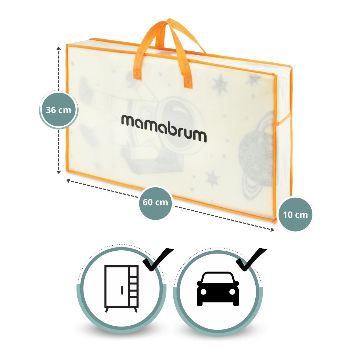 Covoraș din spumă pliabil pe două fețe 180 x 120 x 1cm - Cosmos/triunghiuri geometrice