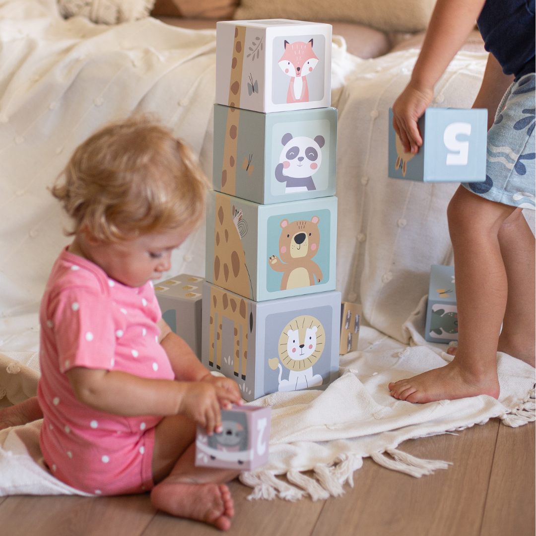 Turn Jigsaw pentru copii 10 piese - numere și animale