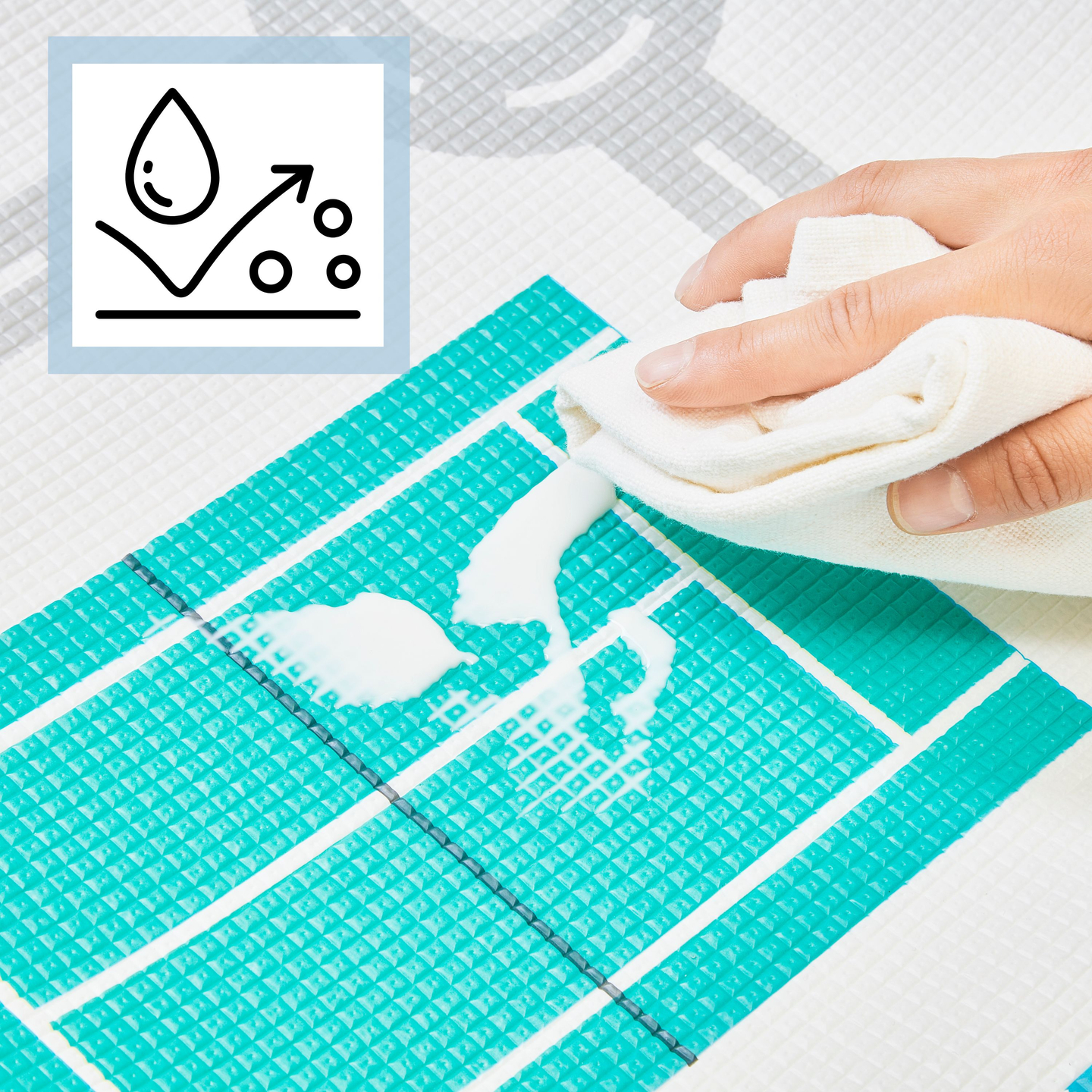 Covoraș din spumă cu două fețe - Fairyland / Winter Town