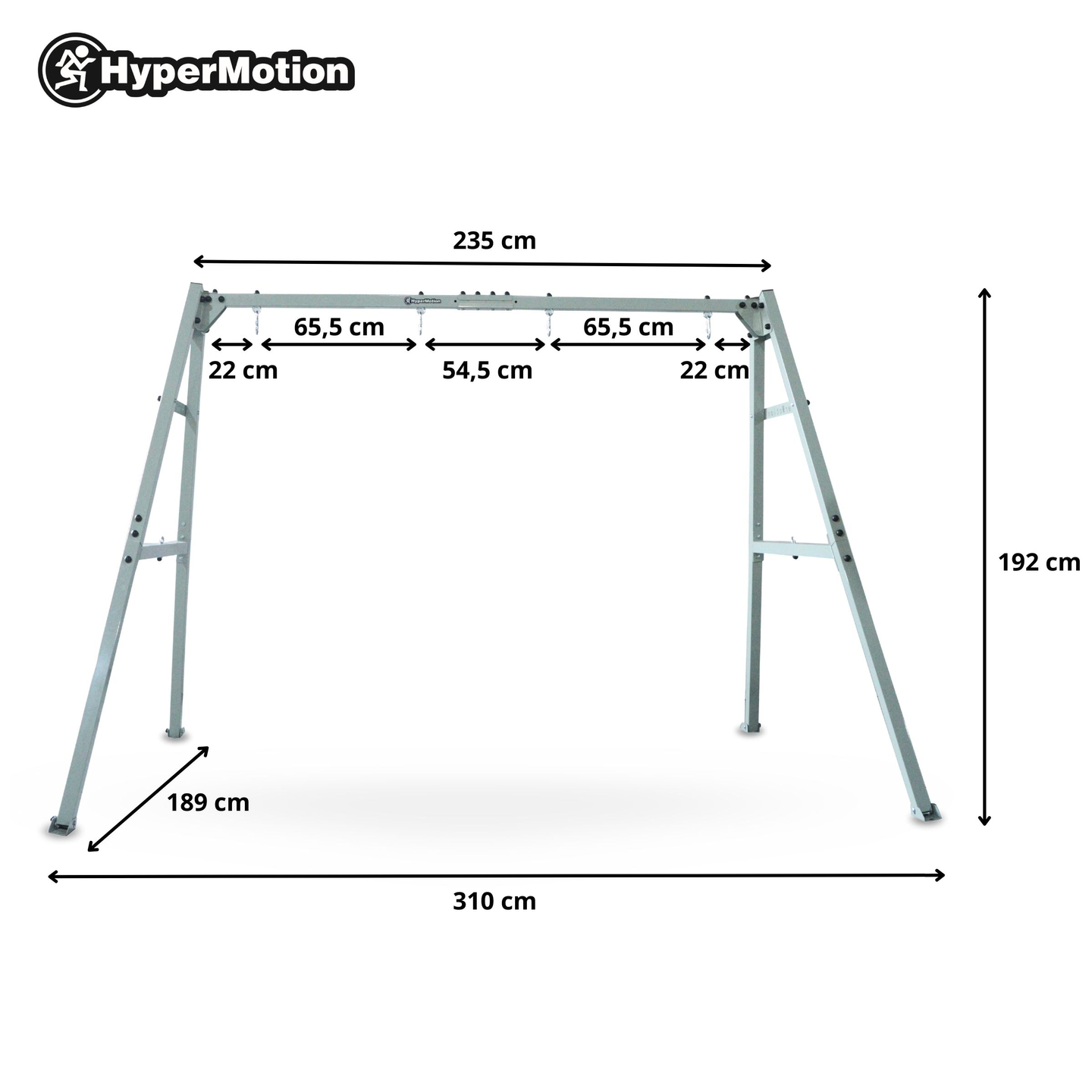 Cadru din oțel pentru leagăn de grădină sau hamac