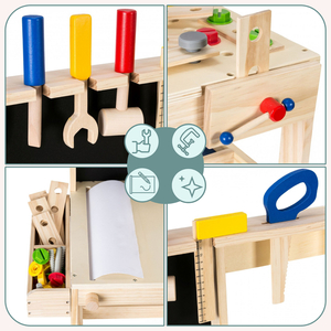 Set de bricolaj din lemn XXL - 75 de piese