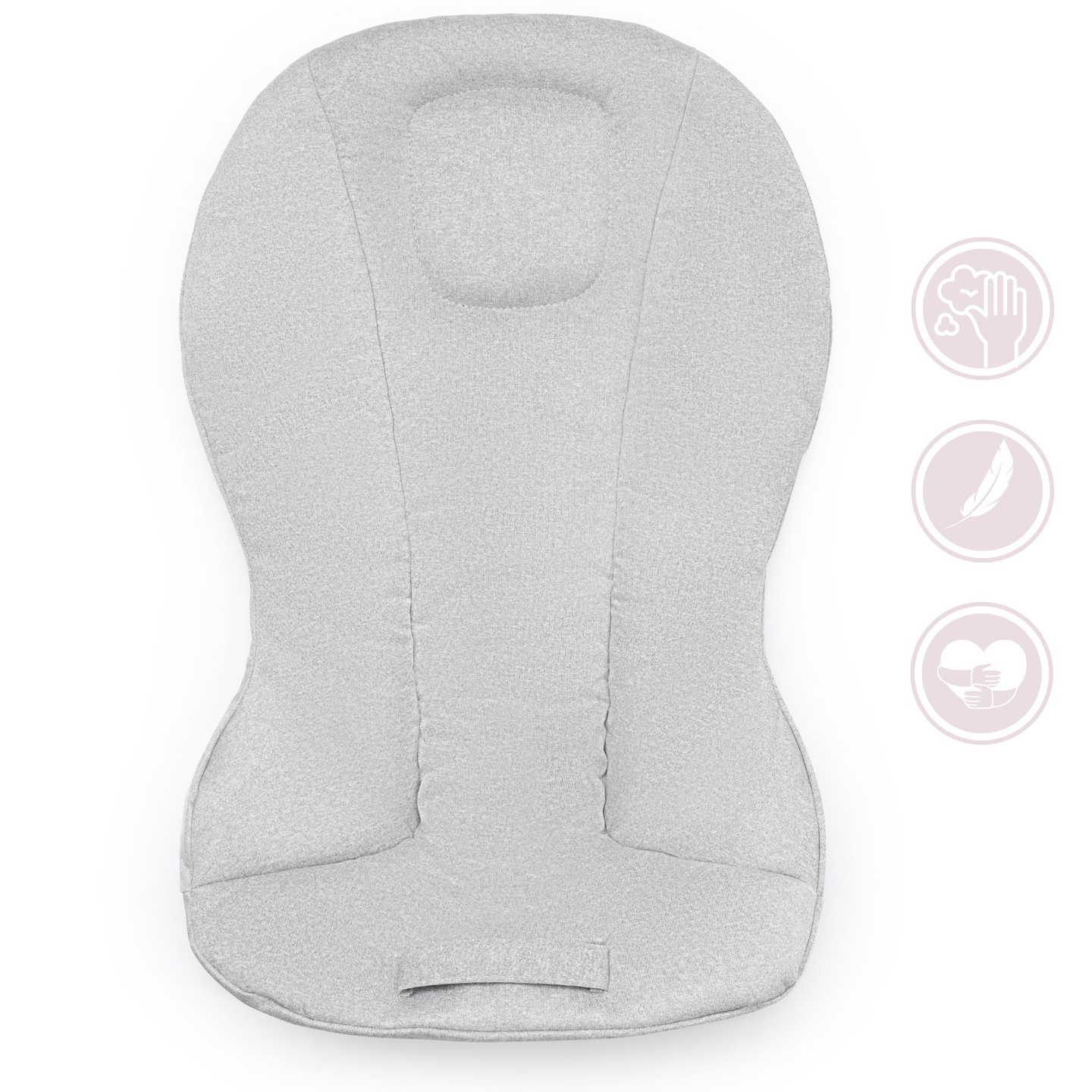 Fotoliu balansoar 2 în 1 Moby-Sistem LILY - gri