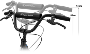 Scuter de oraș HyperMotion RIVA cu roți gonflabile de 50 cm și 40 cm