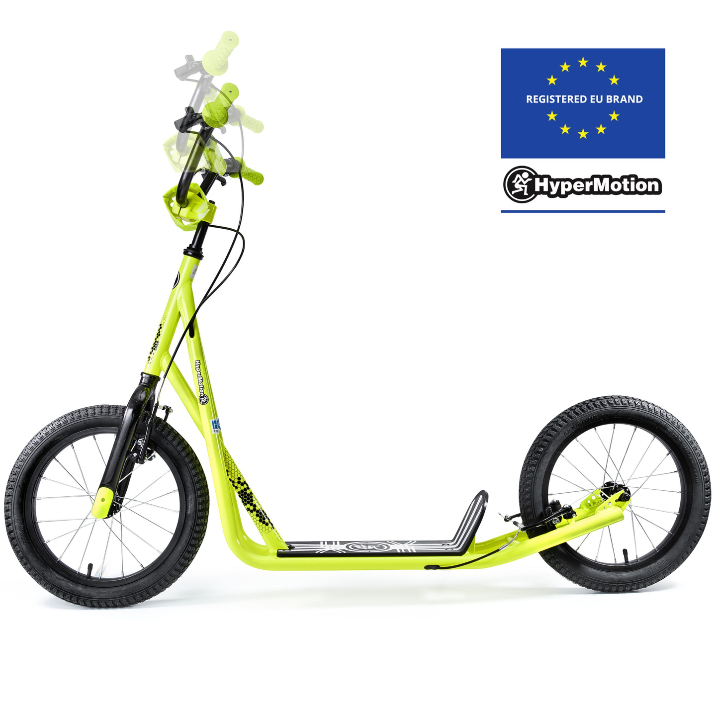 Trotinetă de oraș Hypermotion RUNKIE cu roți gonflabile de 40 cm (16'')