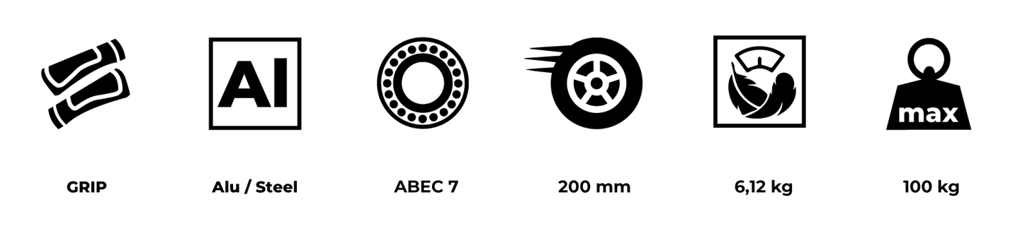 HyperMotion REGAMO scuter pentru adulți - negru