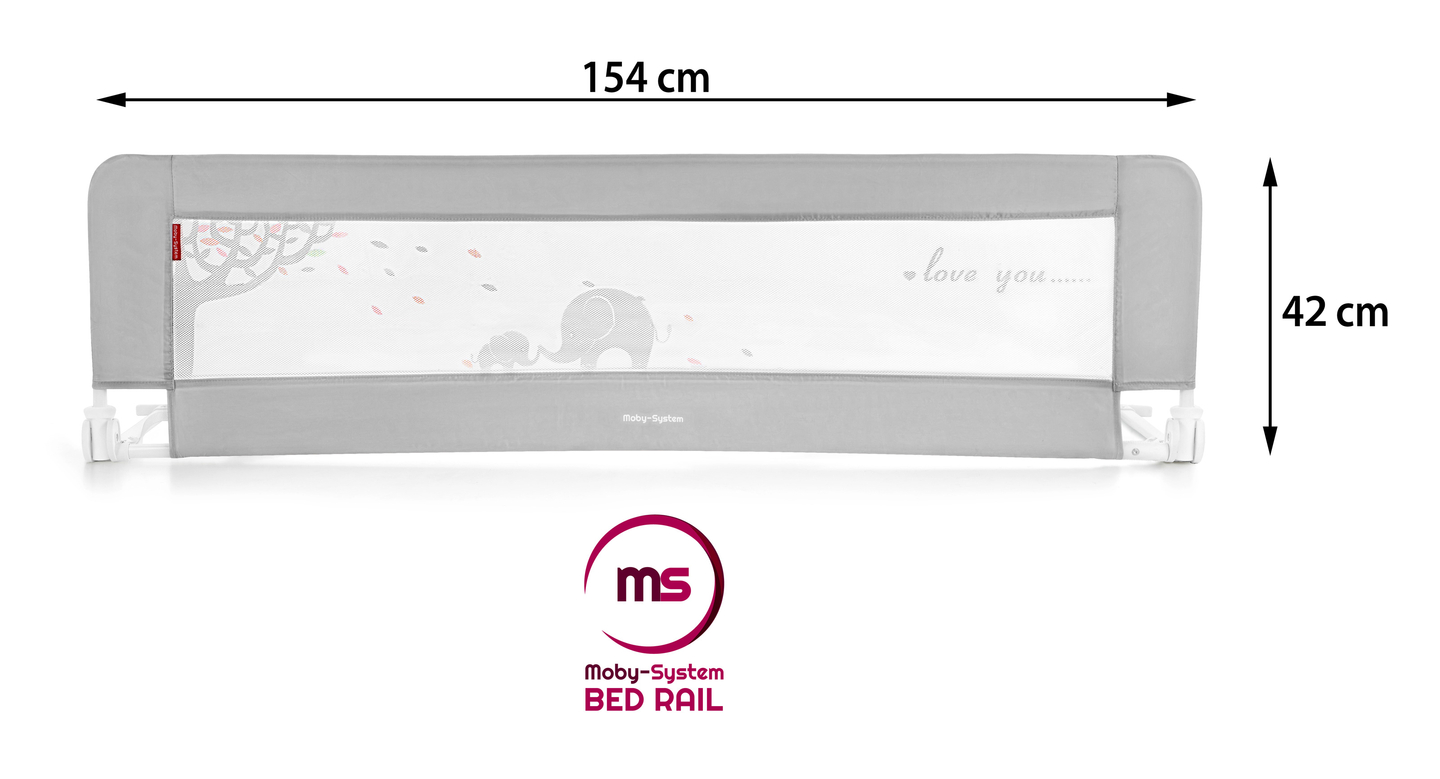 Barieră de siguranță pentru pat - Bară de pat - Gri