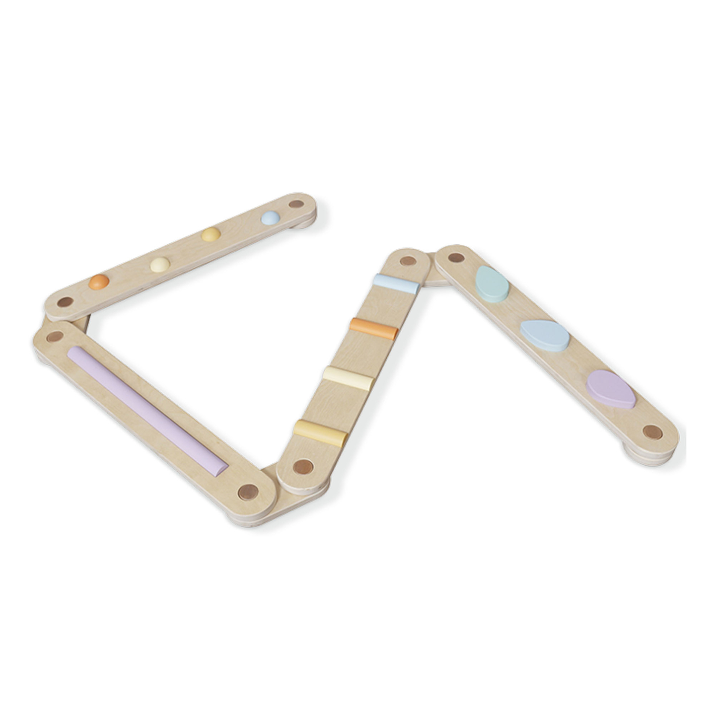 Cale senzorială mare din lemn - cale de echilibru - 9 elemente