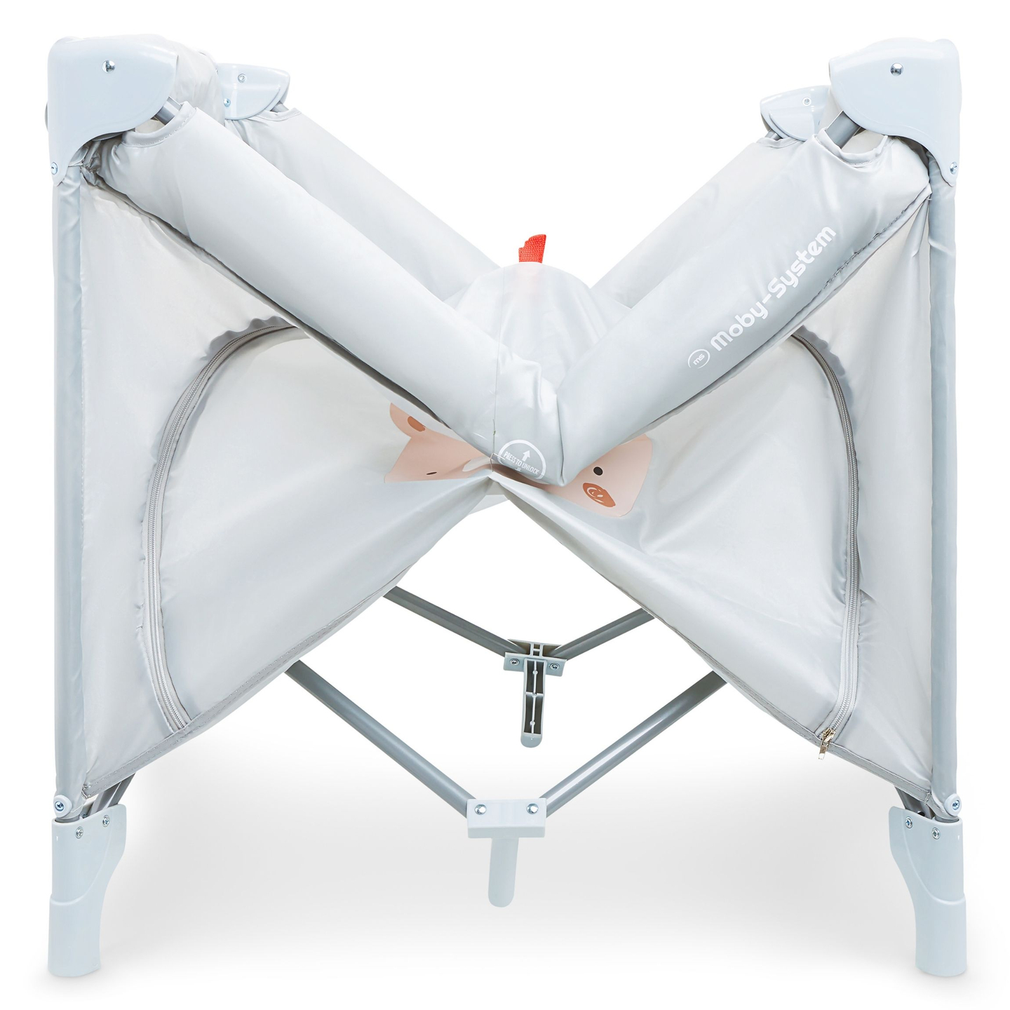 Pătuț pliabil, pătuț de călătorie pentru copii cu saltea și geantă de transport - Teddy Bear