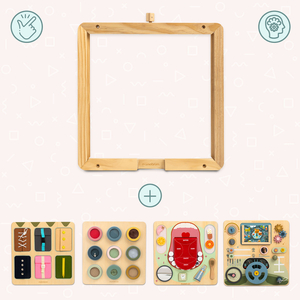 Ramă de perete din lemn - pentru montarea tablelor educaționale Mamabrum