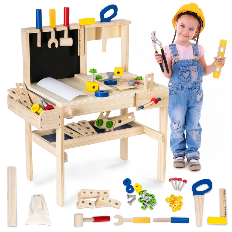 Set de bricolaj din lemn XXL - 75 de piese