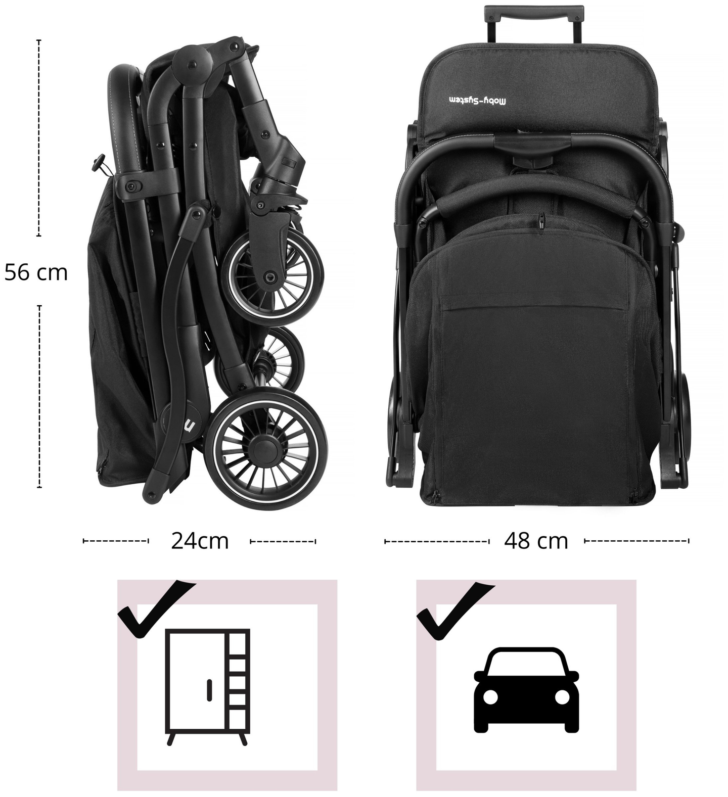 Cărucior pentru copii Moby-System LENA