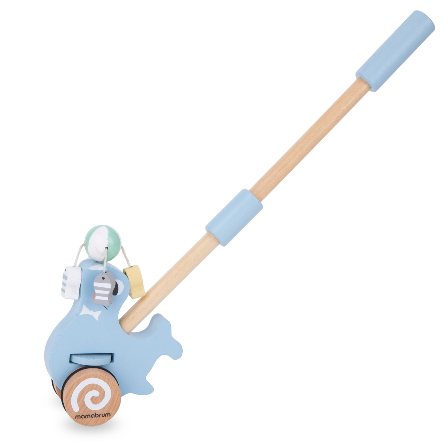 Sigiliu din lemn cu băț de împingere - împingător