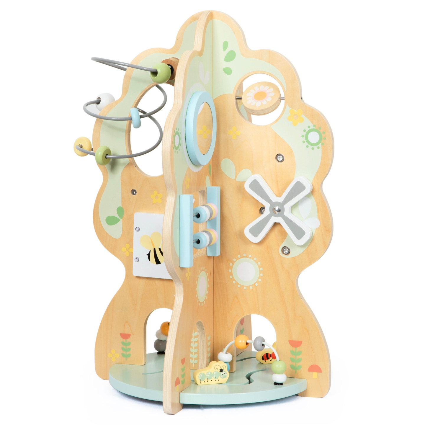 Jucărie educativă din lemn 10 în 1 - copac multifuncțional