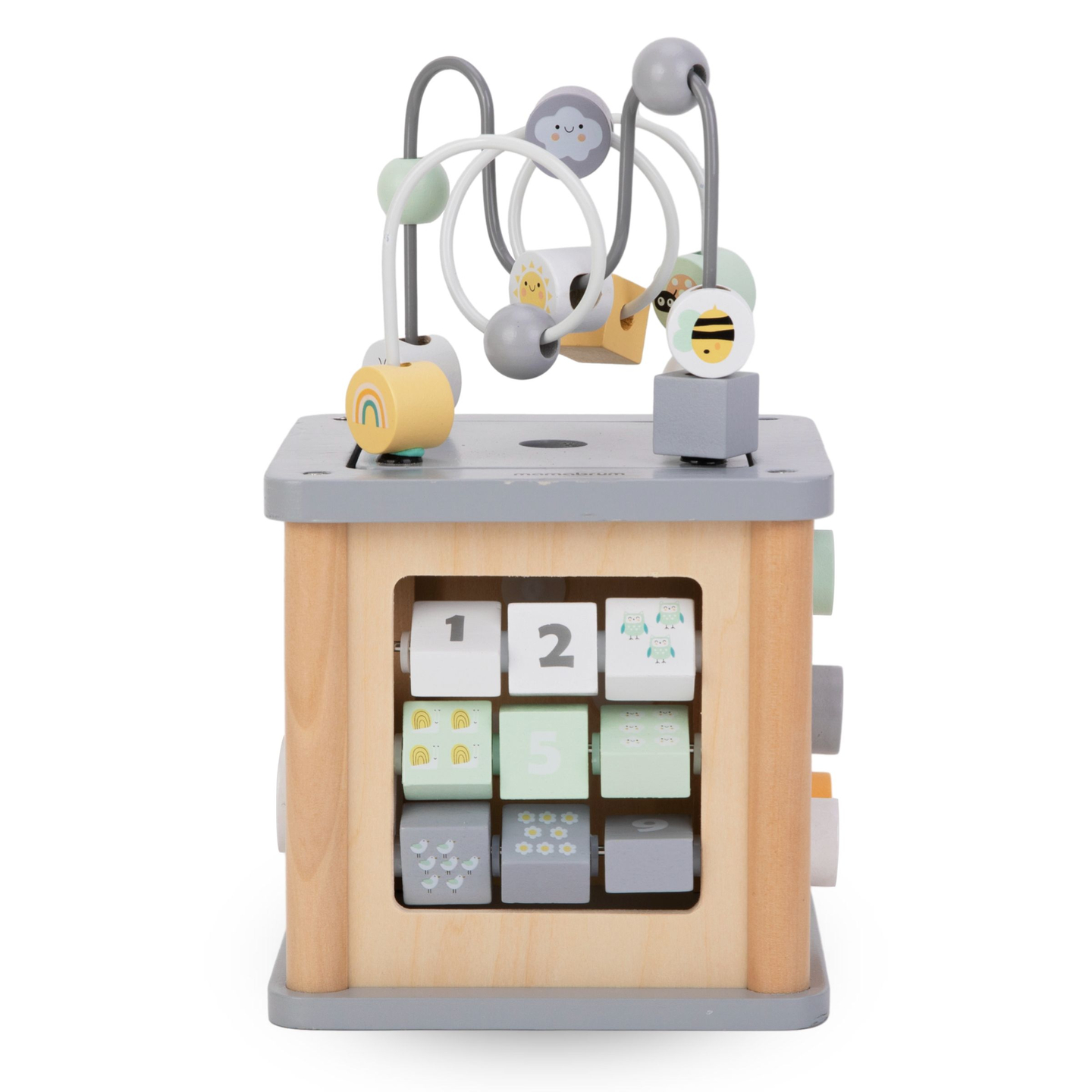 Cub educațional Montessori din lemn - bucla motorie