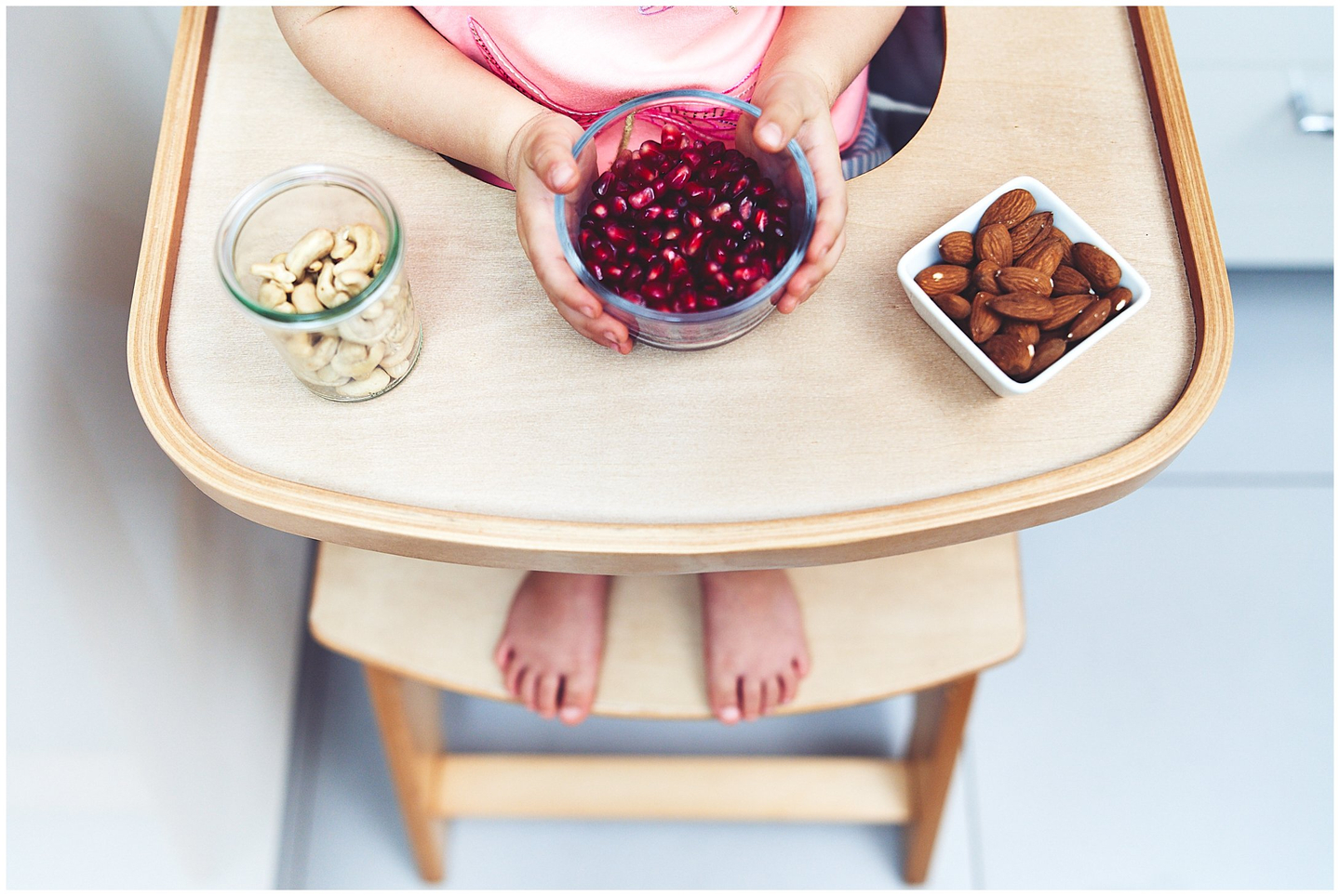 Scaun de hrănire din lemn Moby-System WOODY - culoarea lemnului natural