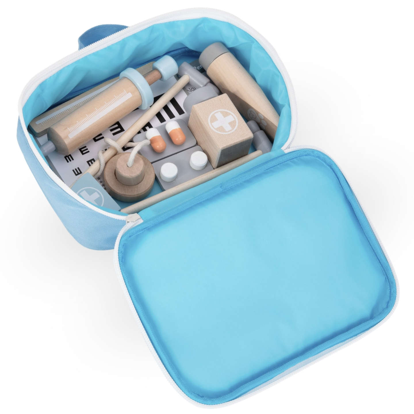 Set de lemn pentru micul doctor