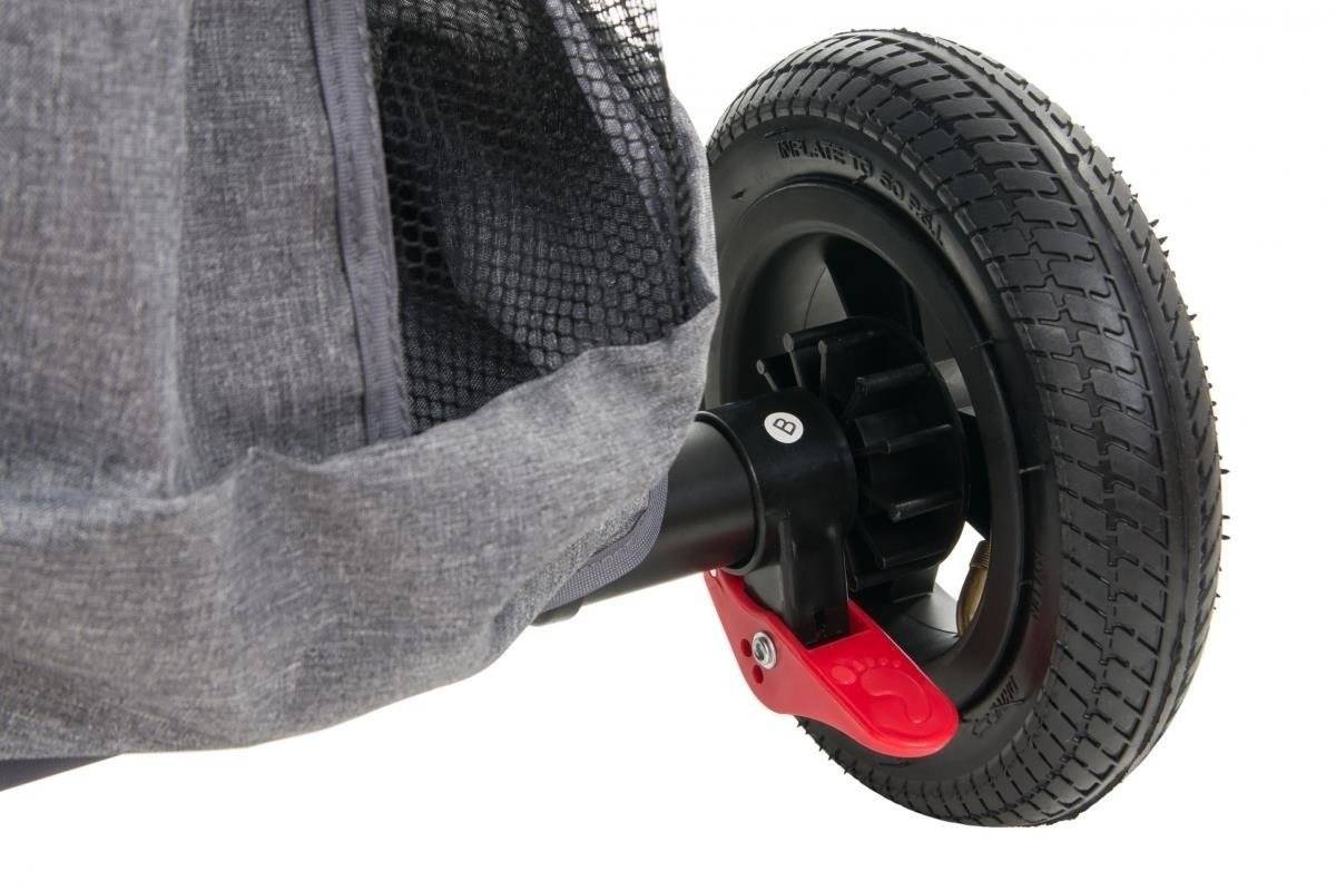 Tobi Velar tricicleta + folie de ploaie - gri