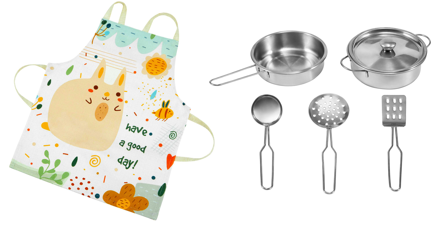 Bucătărie de colț din lemn XXXL cu frigider, cuptor, mașină de spălat, șorț și accesorii