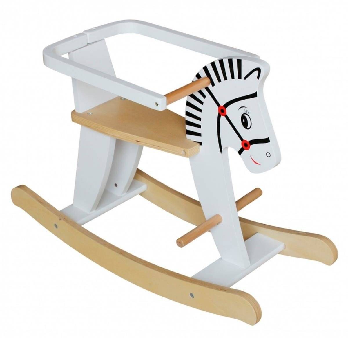 Căluț balansoar din lemn cu balustrade K11