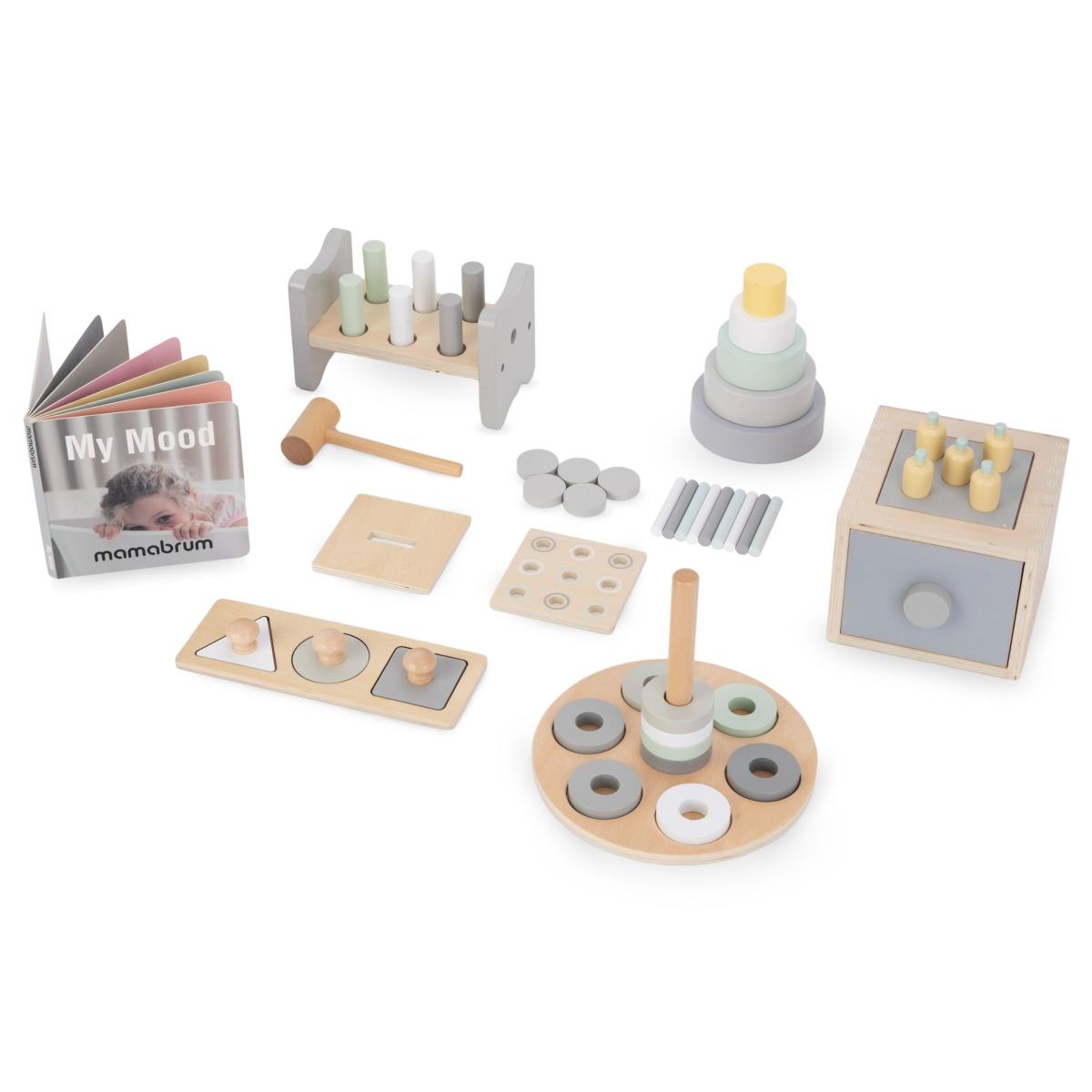 Cutie educațională Montessori pentru copii mici - 6 jucării