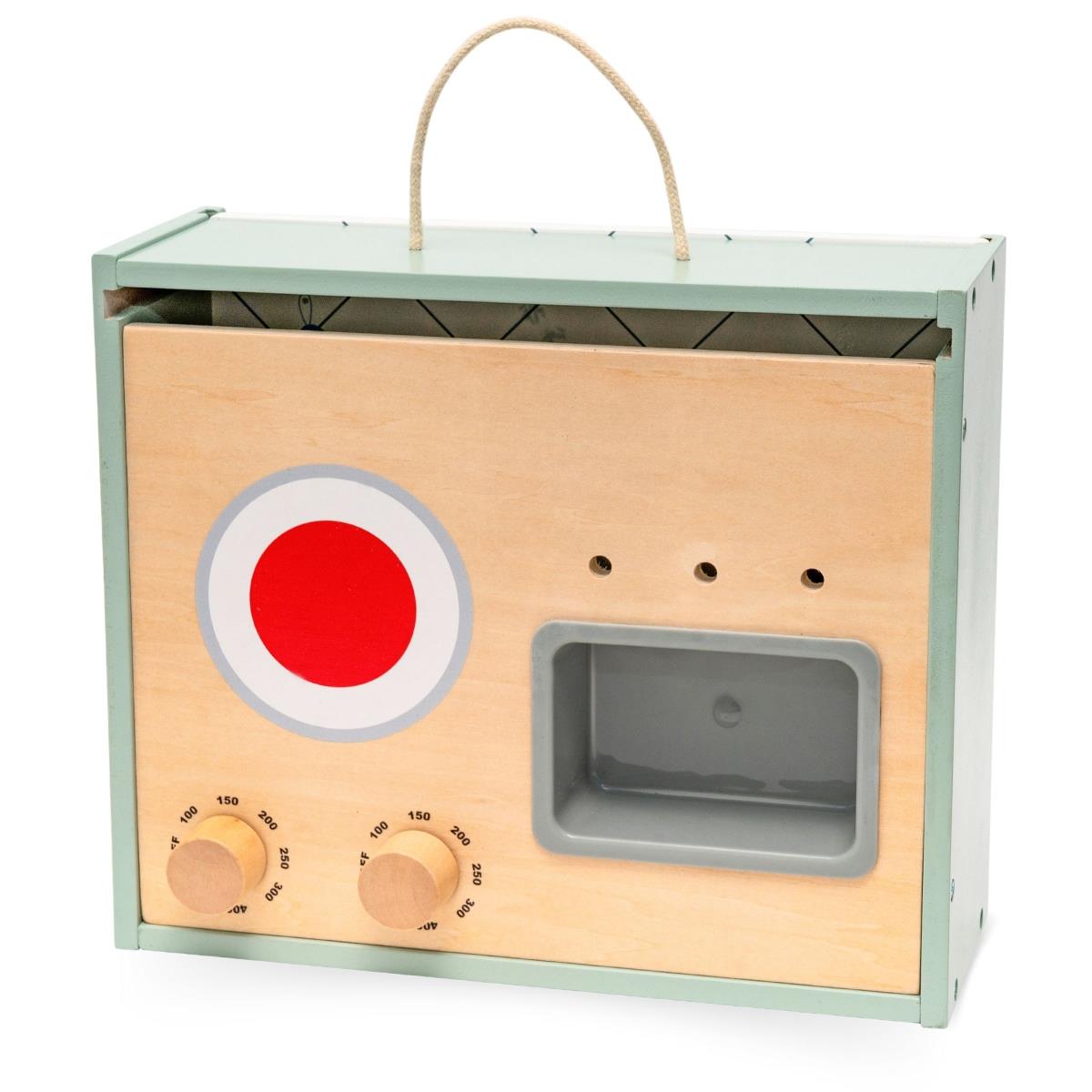 Mini bucătărie din lemn cu accesorii - pliabilă