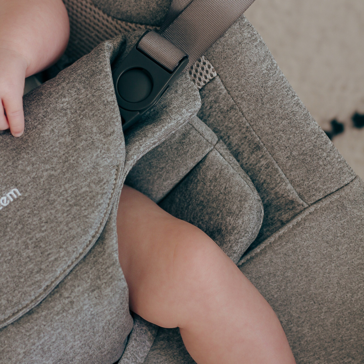 Fotoliu balansoar 2 în 1 Moby-Sistem LILY - gri