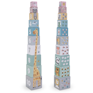 Turn Jigsaw pentru copii 10 piese - numere și animale
