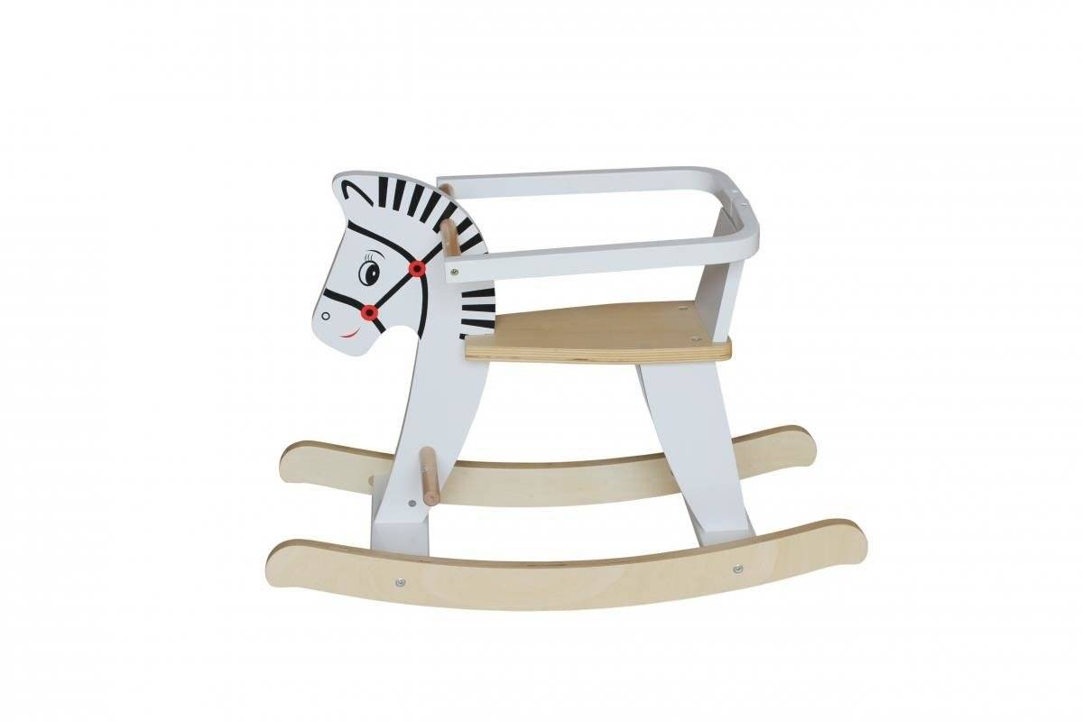 Căluț balansoar din lemn cu balustrade K11