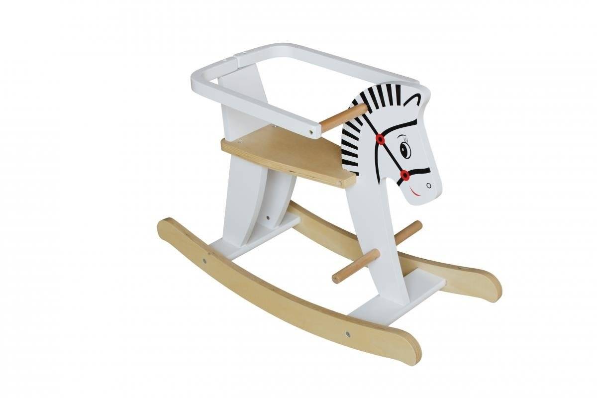 Căluț balansoar din lemn cu balustrade K11