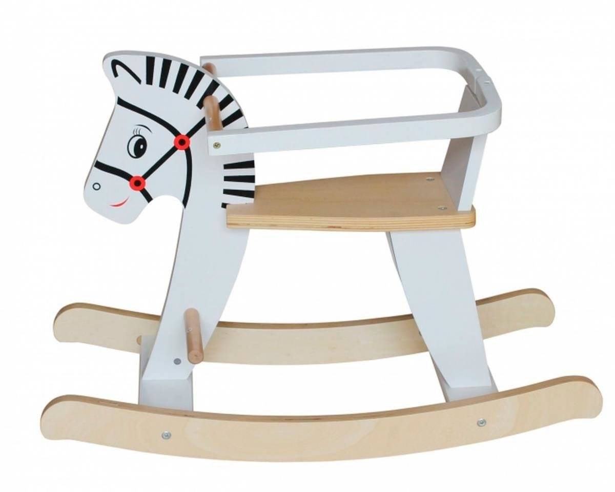 Căluț balansoar din lemn cu balustrade K11