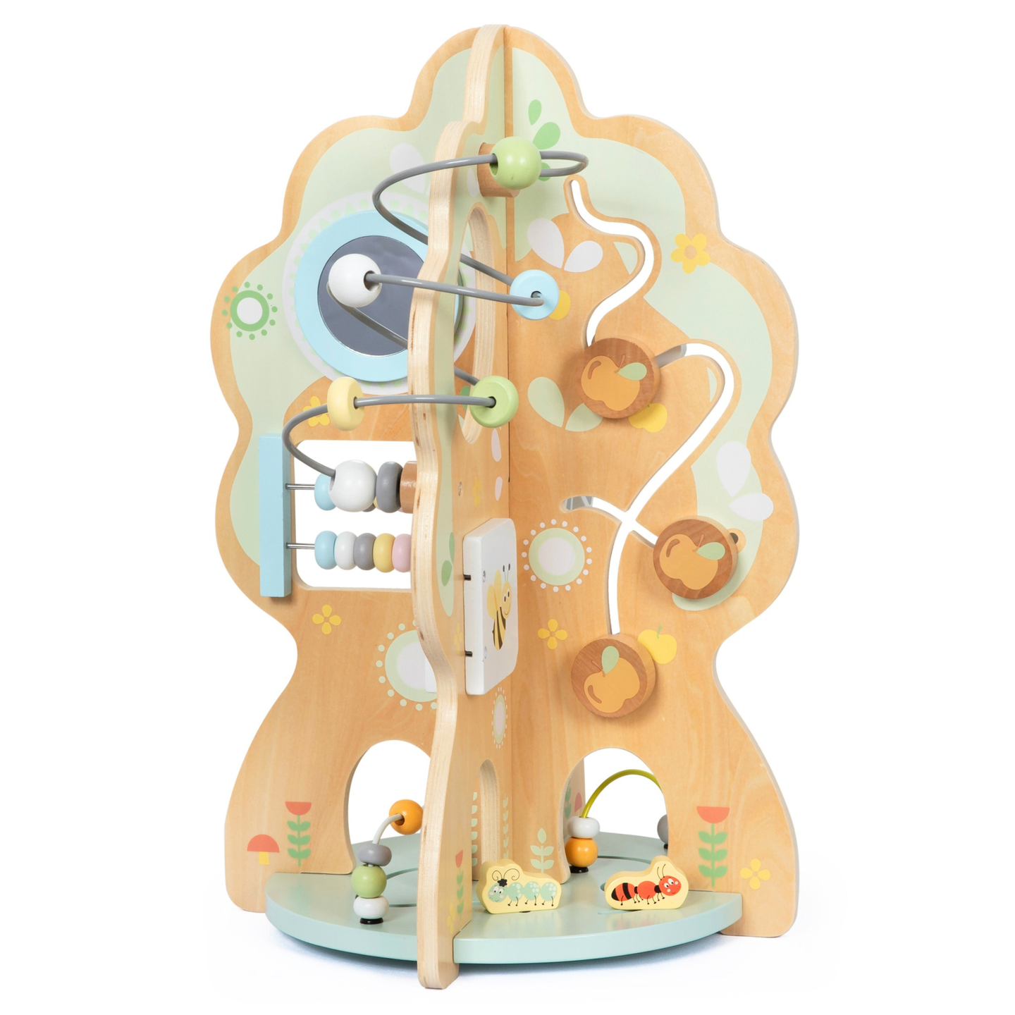 Jucărie educativă din lemn 10 în 1 - copac multifuncțional