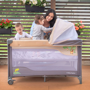 Patut de voiaj 0 - 36 m cu masuta de infasat + Sistem Moby-Sistem HUXLEY