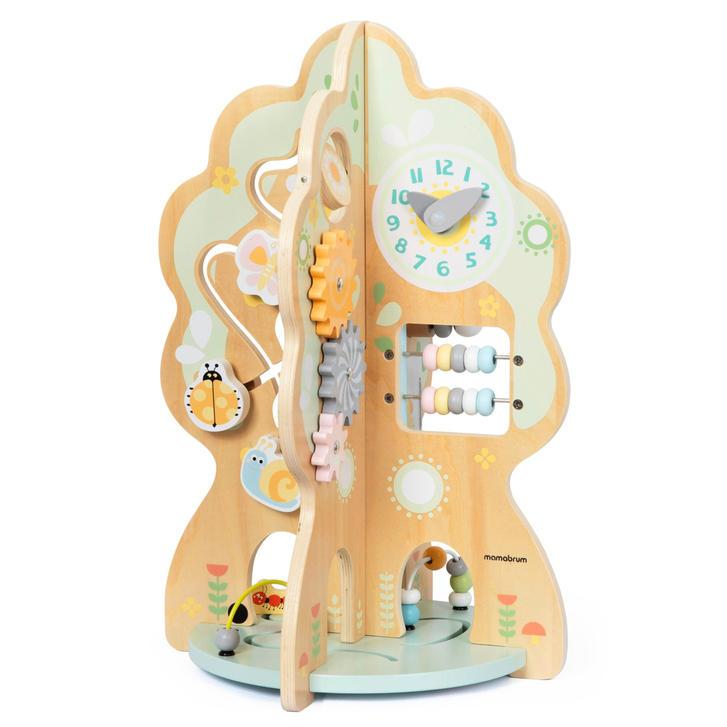 Jucărie educativă din lemn 10 în 1 - copac multifuncțional