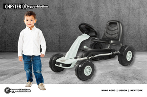 CHESTER kart cu pedale - pentru copii 3-6 ani - gri