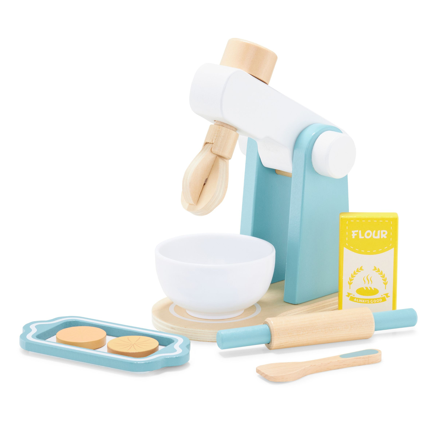 Mixer din lemn cu accesorii