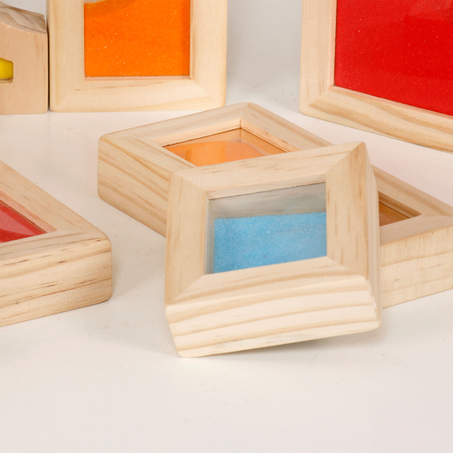 Blocuri senzoriale din lemn - 18 bucăți