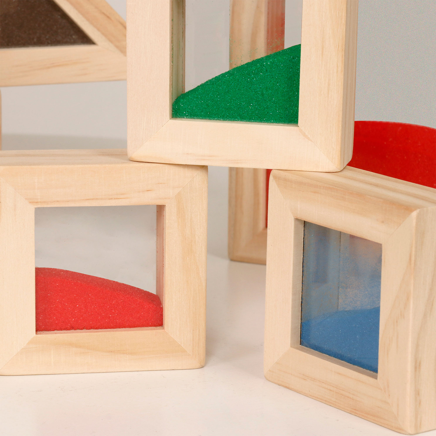 Blocuri senzoriale din lemn - 18 bucăți