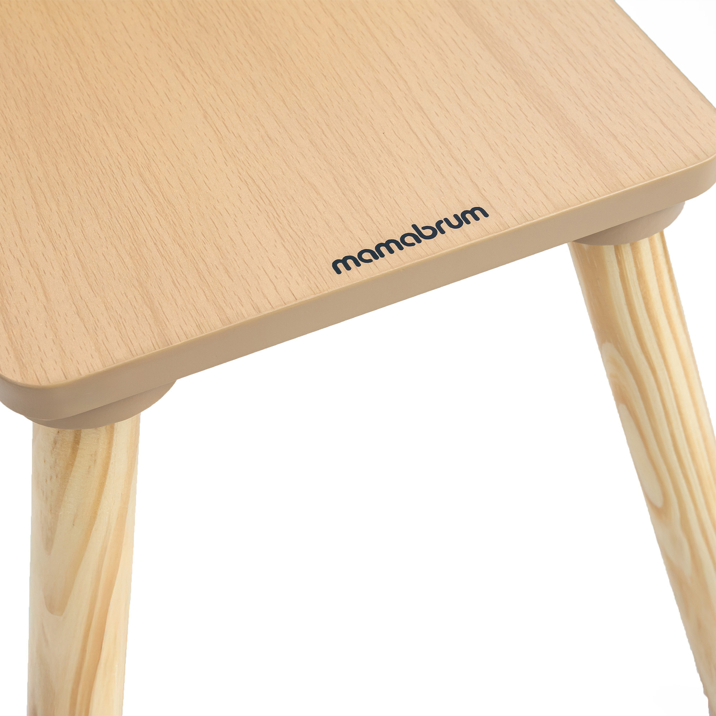 Masă din lemn cu depozitare și 2 scaune Set pentru copii - Iepure drăguț