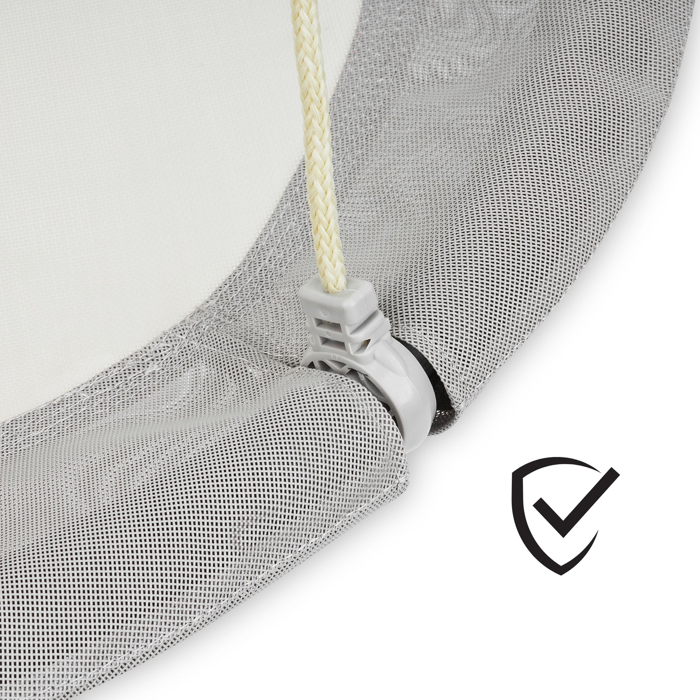 Leagăn cu cuib de barză HyperMotion - diametru 100 cm, culoare gri