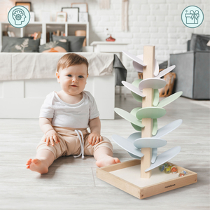 Culodrom din lemn - copac de sunet cu bile